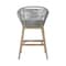 Armen Living Tutti Frutti Indoor Outdoor Bar Height Bar Stool in Light Eucalyptus Wood with Gray Rope LCTFBAGRTK30 - alternate 7